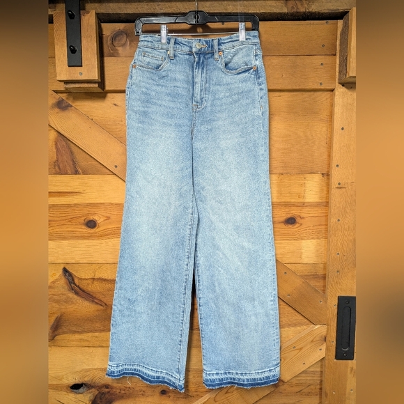 Blank NYC Denim - BlankNYC Franklin Ribcage Wide Leg Released Hem Sz 25 Boho